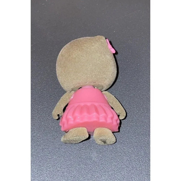 Lil Woodzeez Bobblehead Figure Owl Bird Pink Dress - Picture 2 of 4